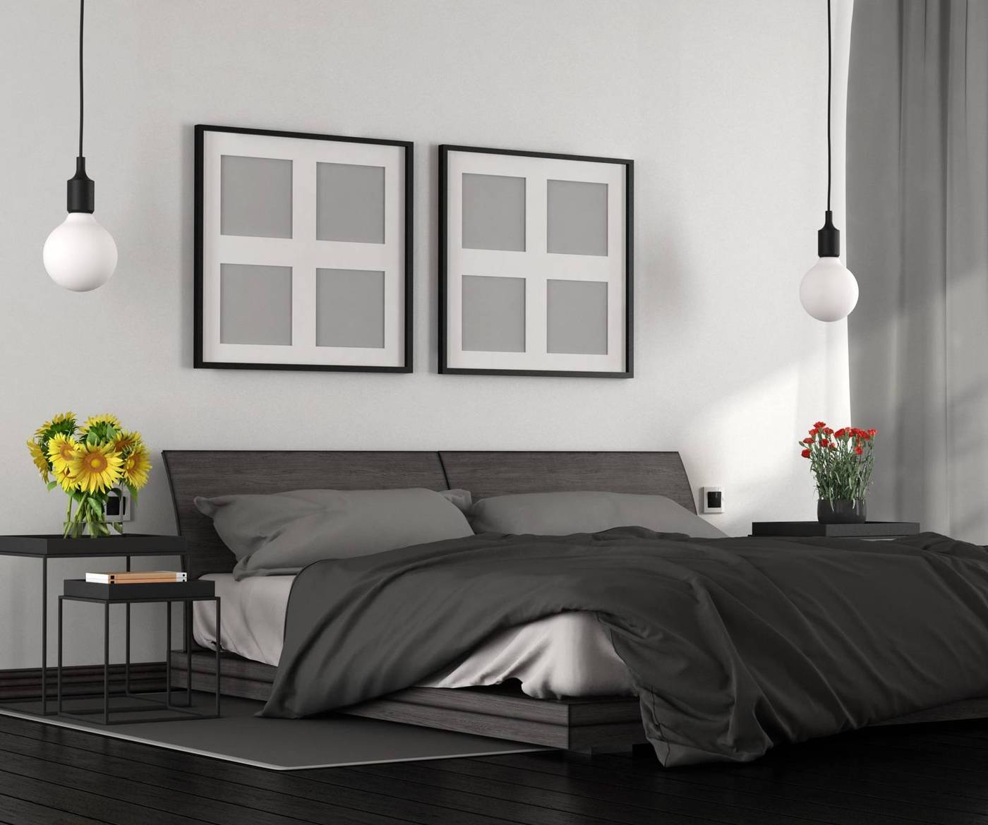 Bedrooms, design 1