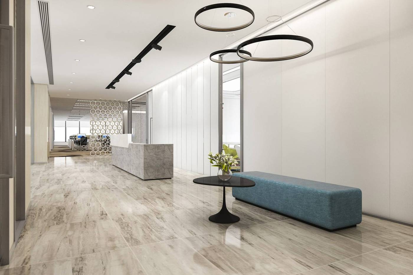 Reception counters, design 4