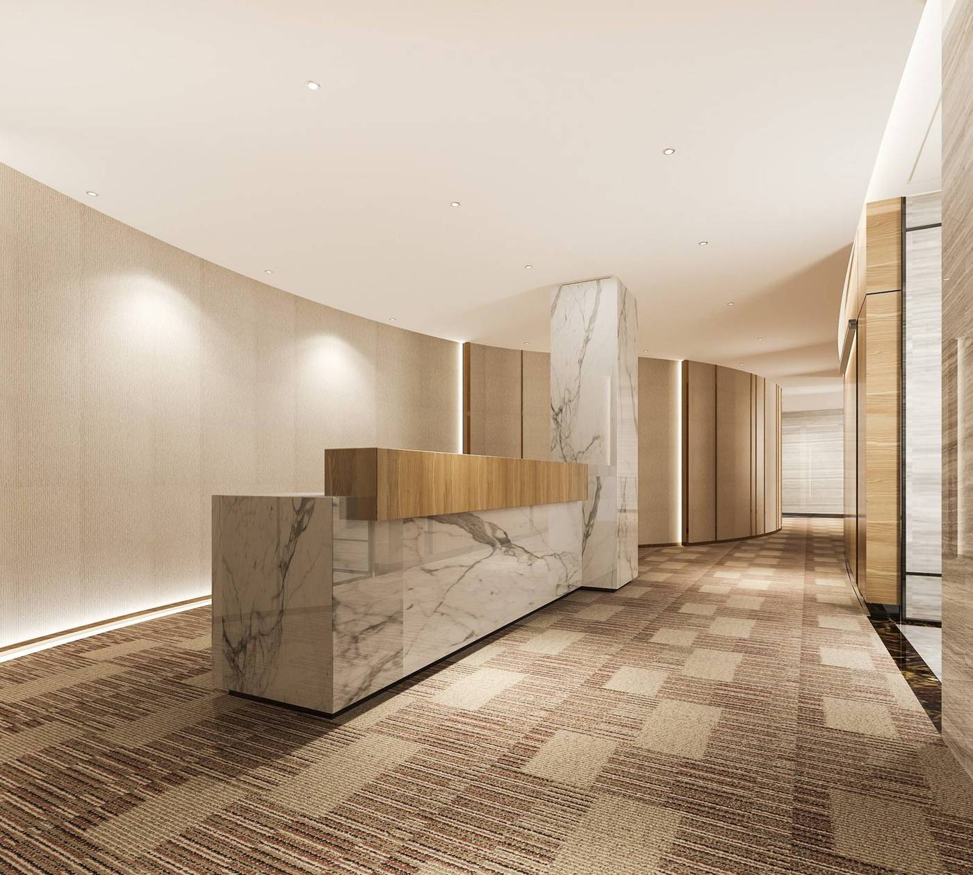 Reception counters, design 6